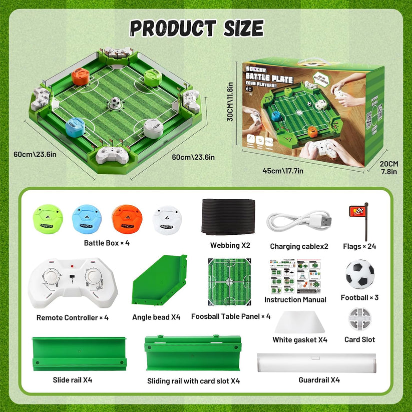 ⚽ Remote Control Table Football Game – 2–4 Player Tabletop Soccer